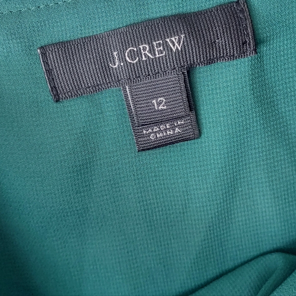 J. Crew Green Going Out Velvet Cami Tank Top Size 12 Evergreen - Picture 8 of 8